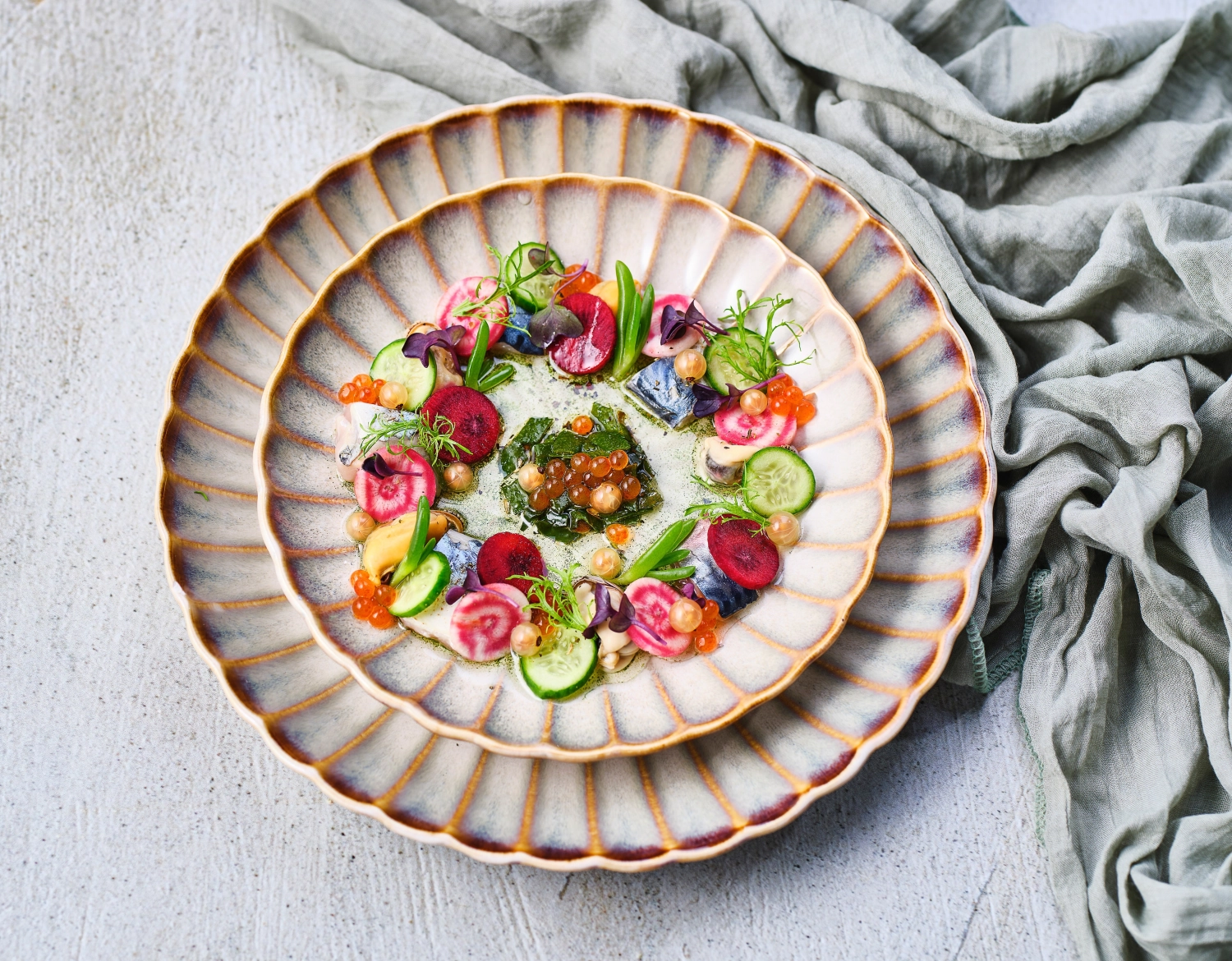 Astera pearl assiette plate d27,4xh3,8cm