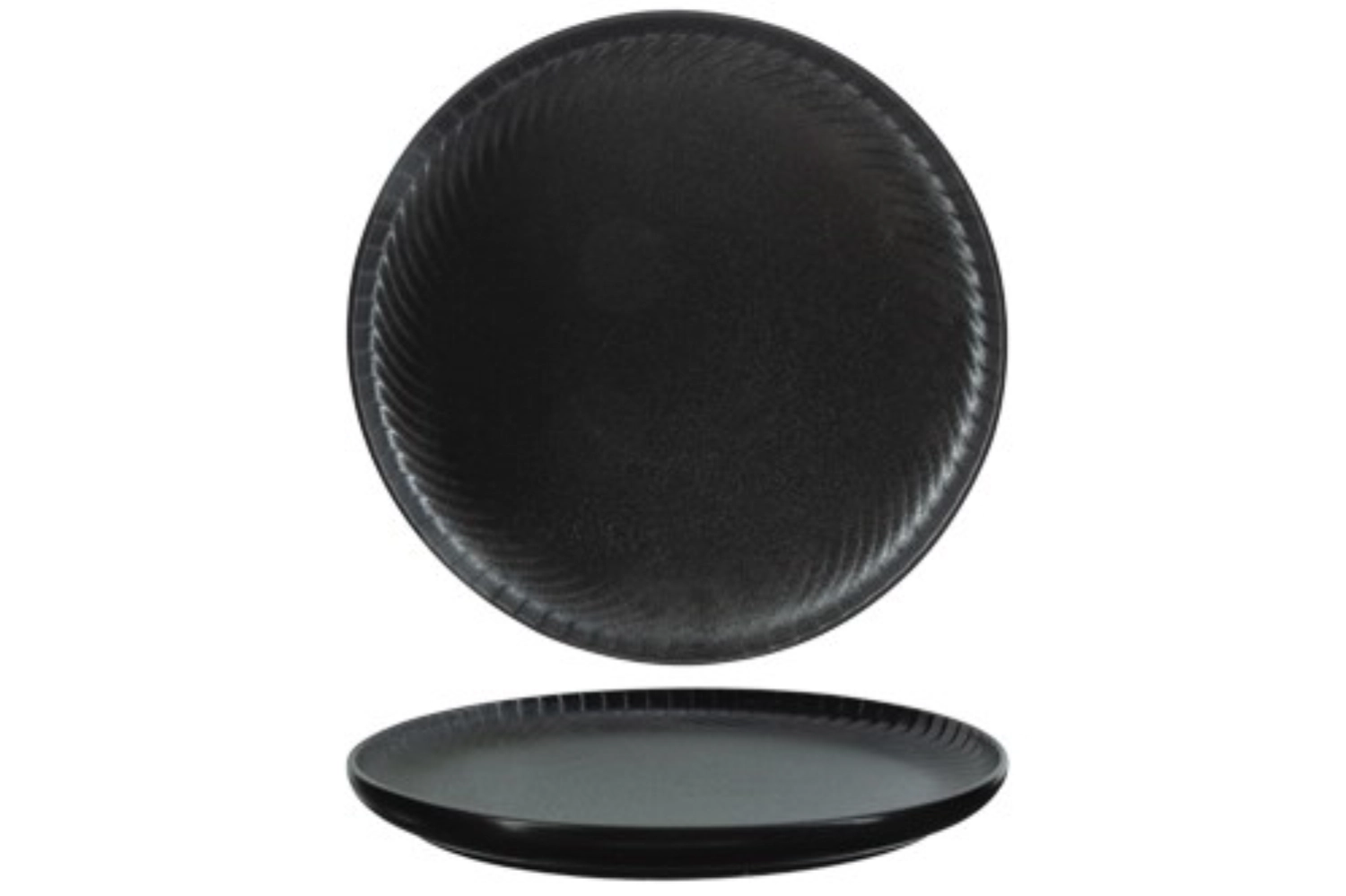 Dakota Speiseteller, schwarz, D 26.5cm