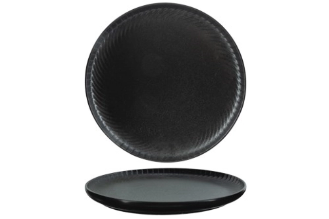 Dakota Speiseteller, schwarz, D 26.5cm