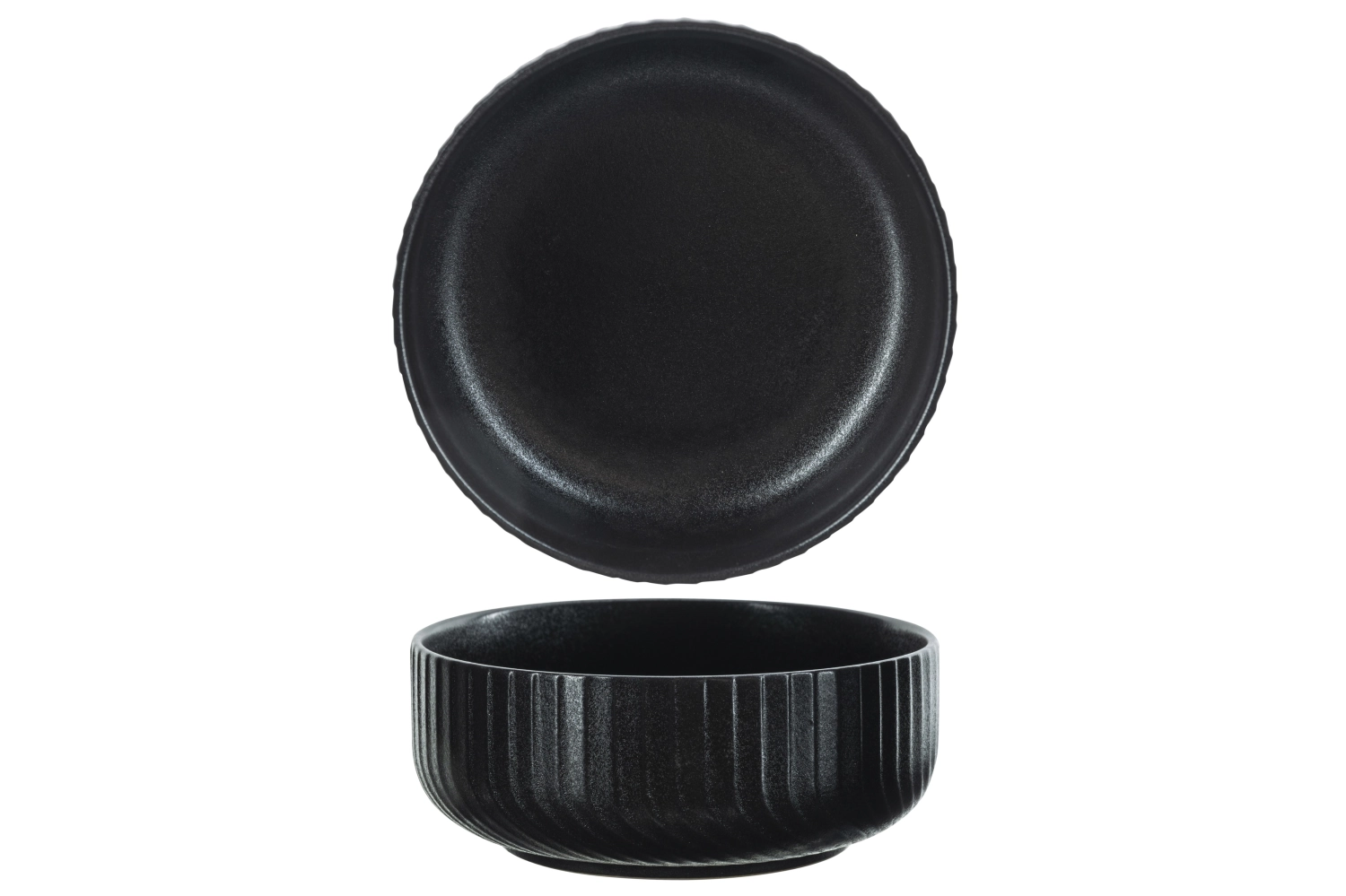 Dakota Schüssel, schwarz, D 15x7x6.2cm
