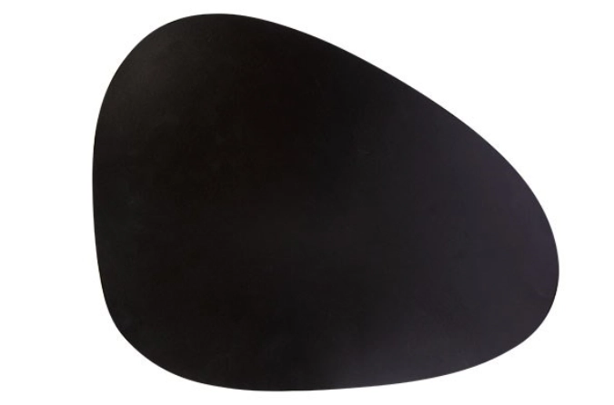 Tischset schwarz, 30.5x39cm, oval