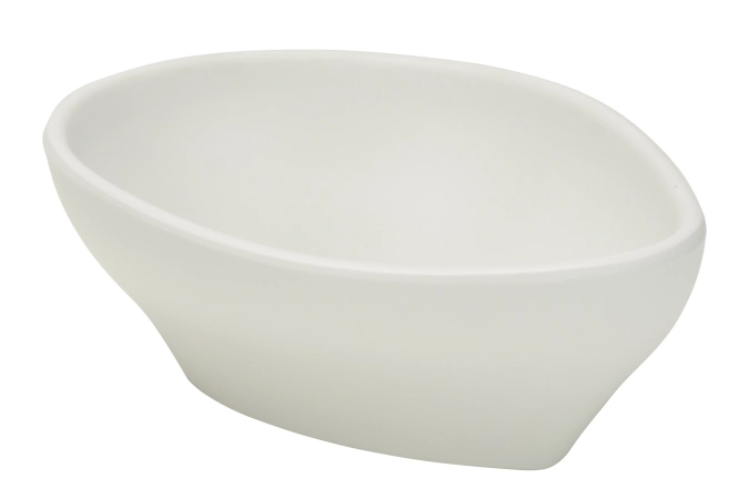 Whitestone Schüssel oval weiss, Melamin, 11.8x8.5x4.8cm