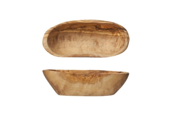 Aperitifschale, Olivenholz, D 12-15cm