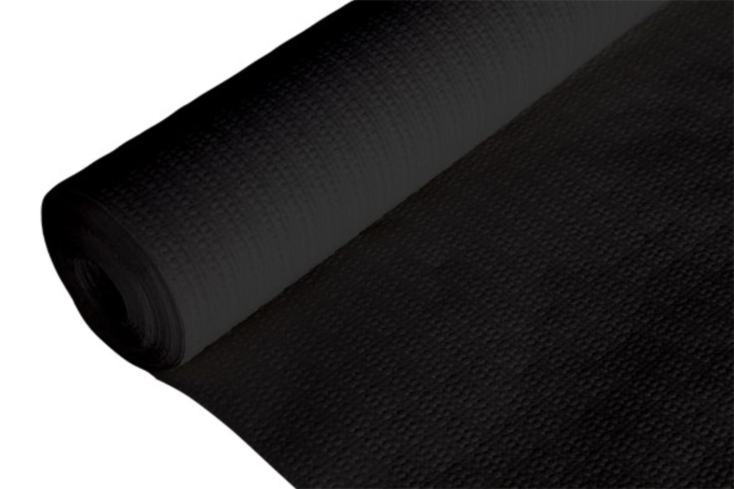 Papier-Tischdecke schwarz, gewaffelt, 1.18x20 m