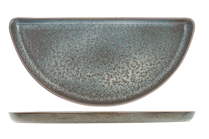 Bento-Concept Teller flach, Halbmond, 31x15x1.9cm