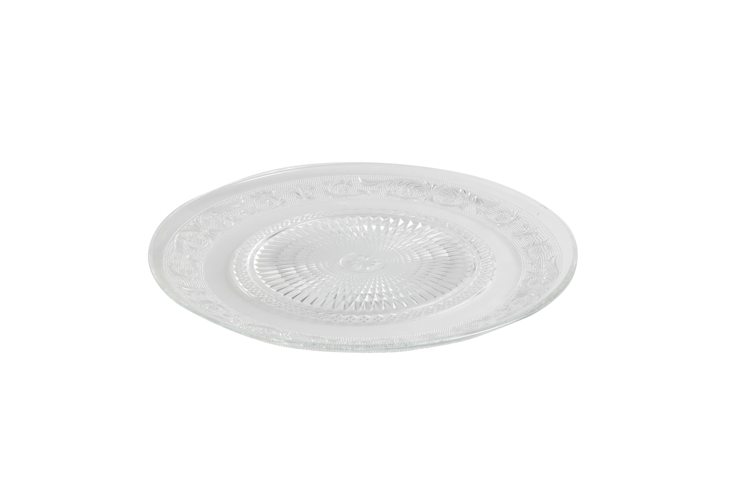 Retro Cake Platte, Glas D 33cm