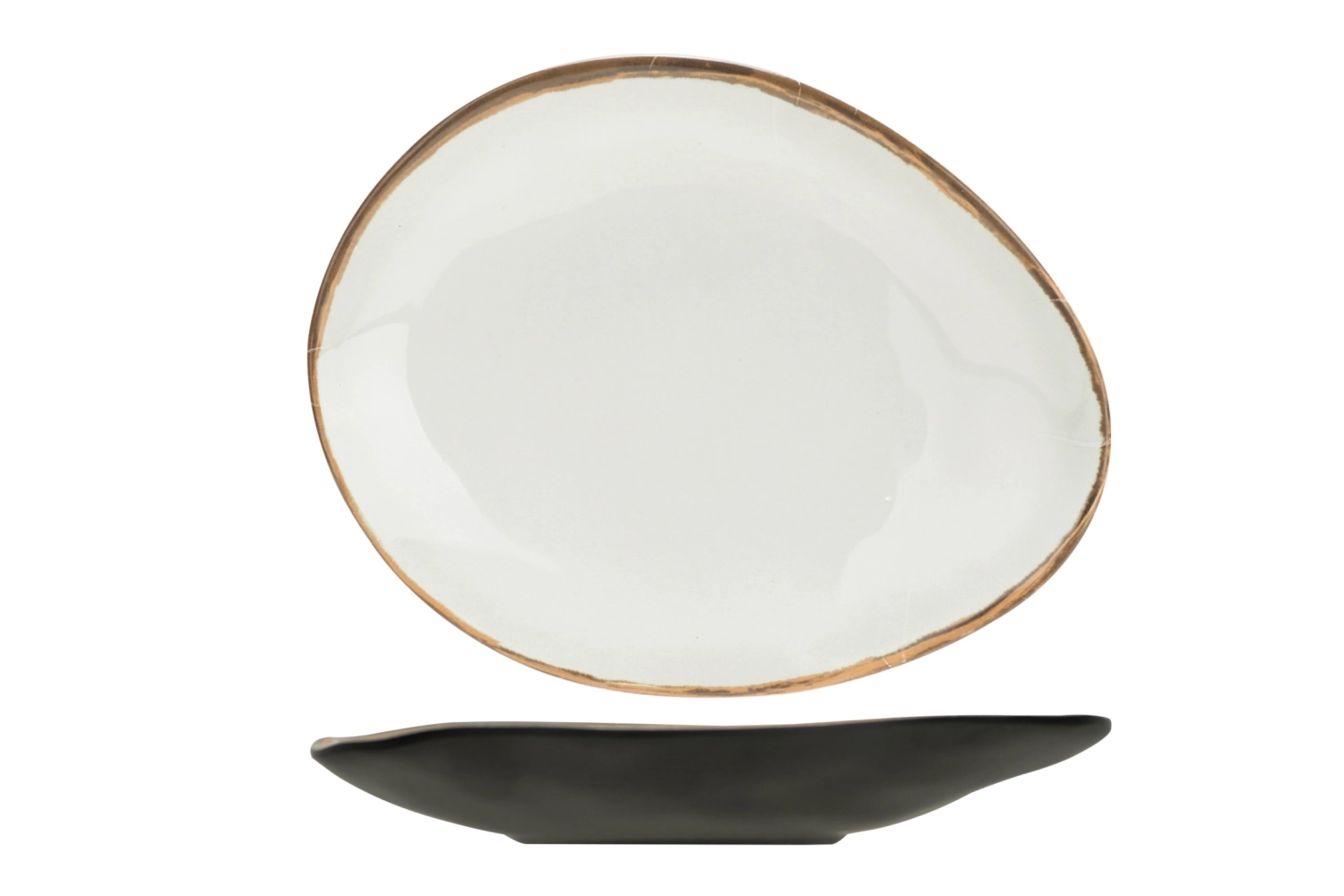 Plato unbreakable assiette ovale 14.5x11