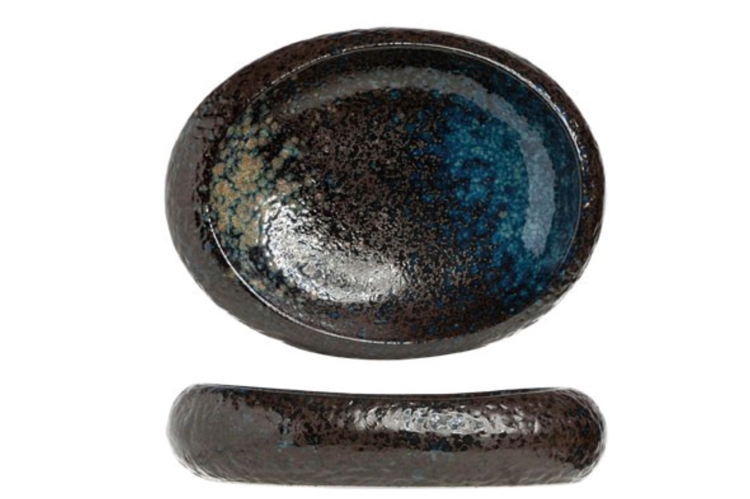 Black Yoru Schüssel oval, 24x21x5.5