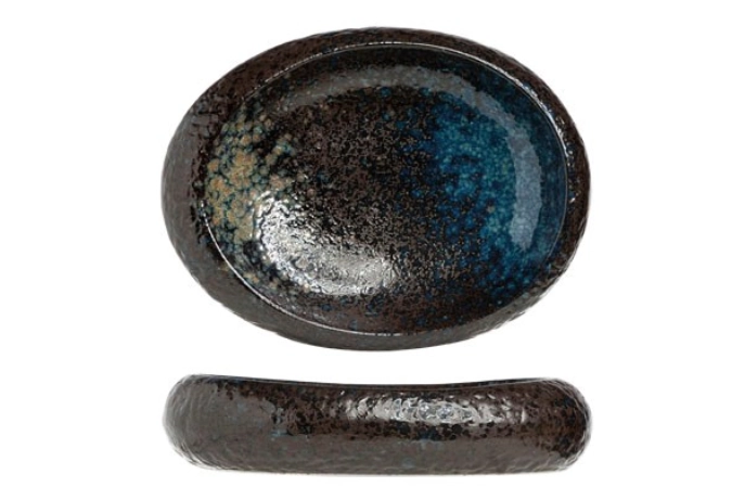 Black Yoru Schüssel oval, 24x21x5.5