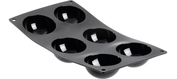 Moul flex moule 17.5x30cm pour 6 demi-sphères