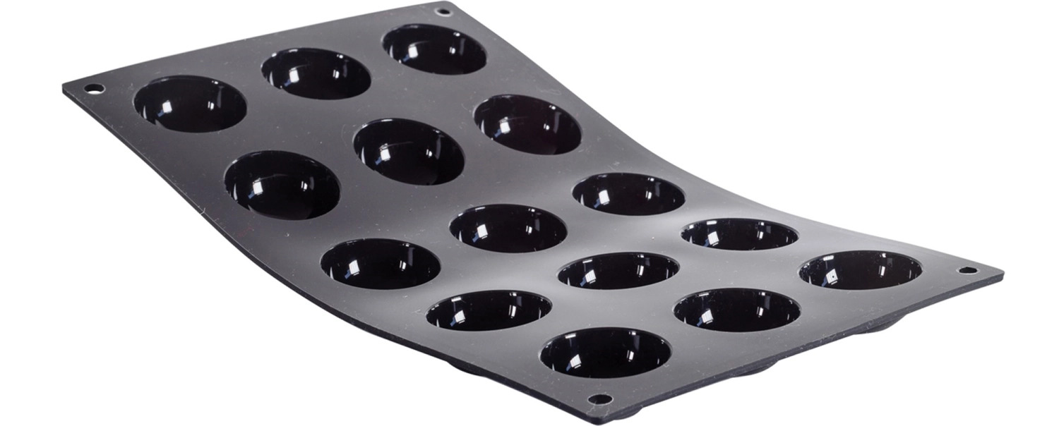 Moule flex moule 17.5x30cm pour 15 demi-cannelés