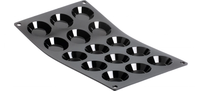 Moulflex noir - 15 mini tartelettes