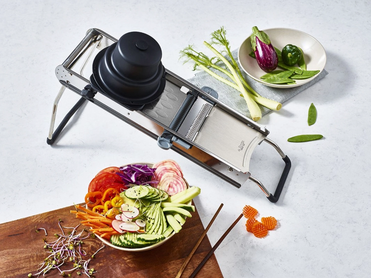 Access Mandoline avec système double peigne Julienne