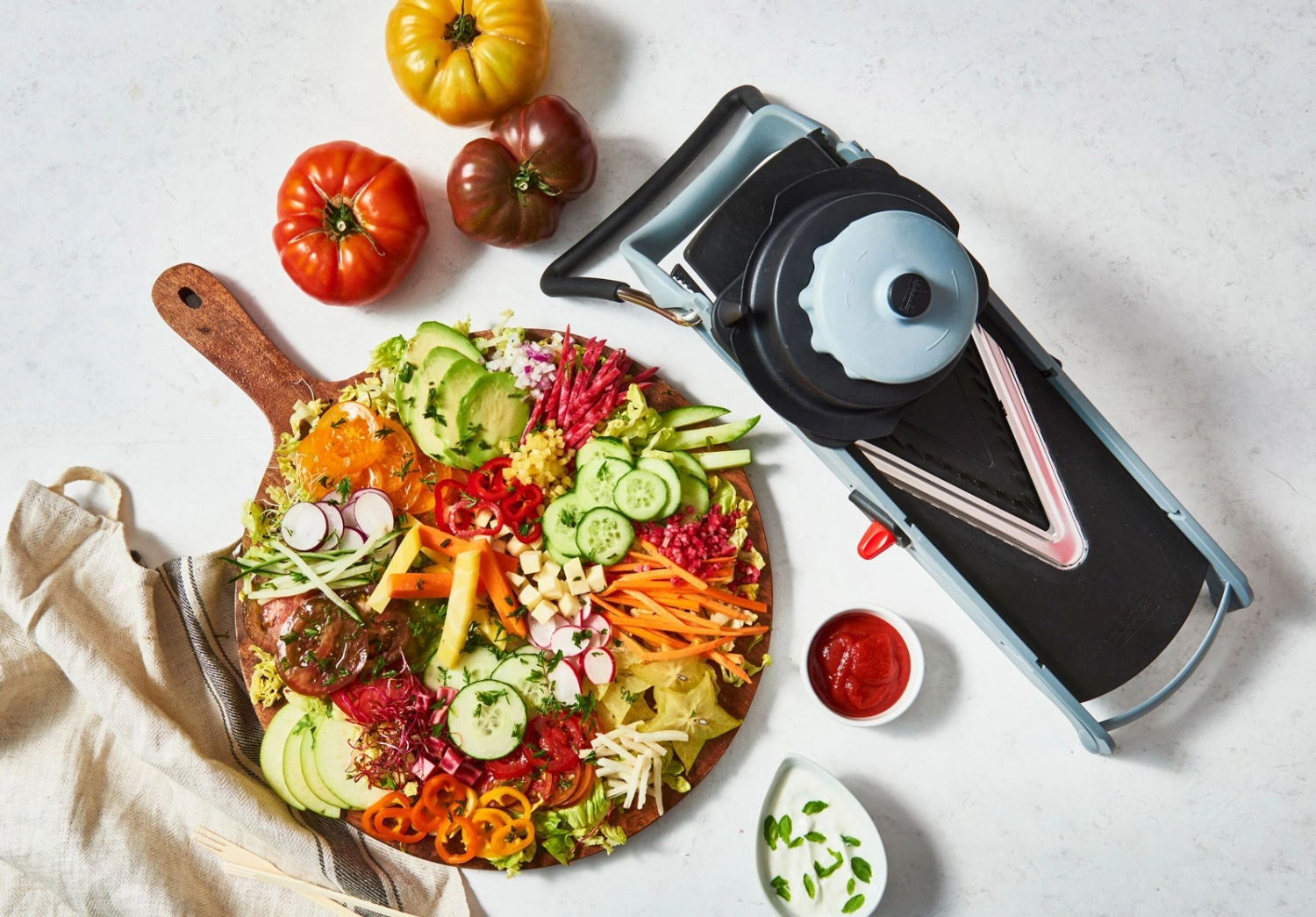 Viper Mandoline mit 2 Einsätze für Julienne 4 und 10mm