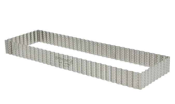 Rechteckiger Tortenring perforiert