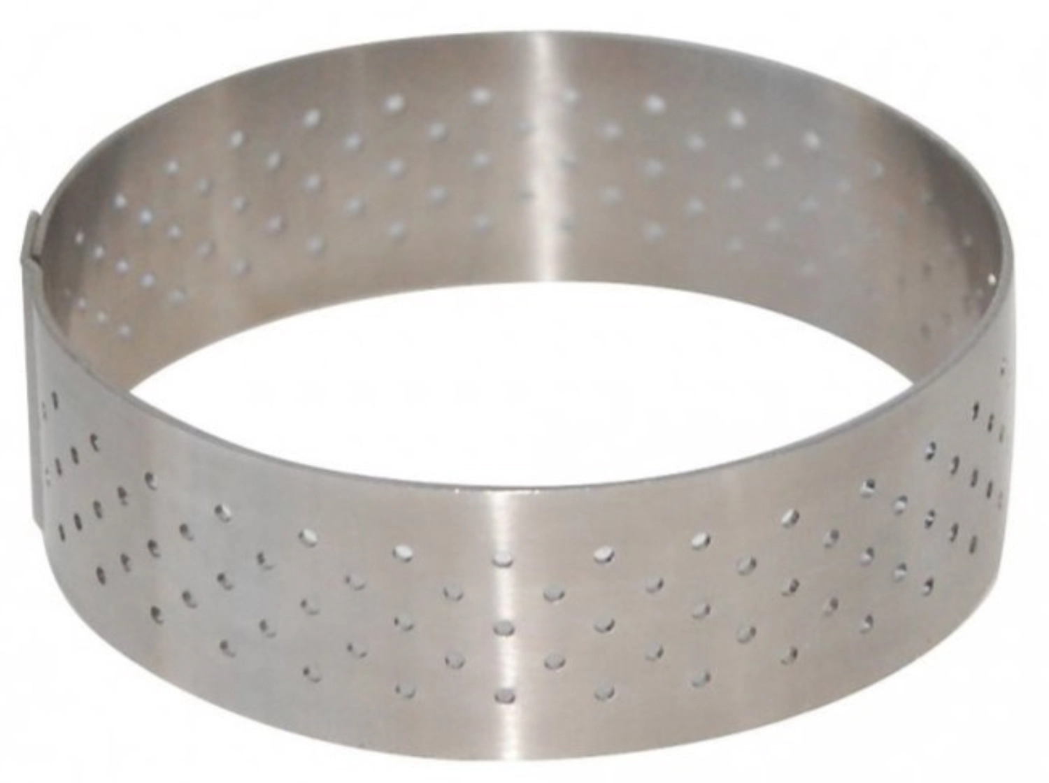 Cercle à tarte perforé a. bord droit