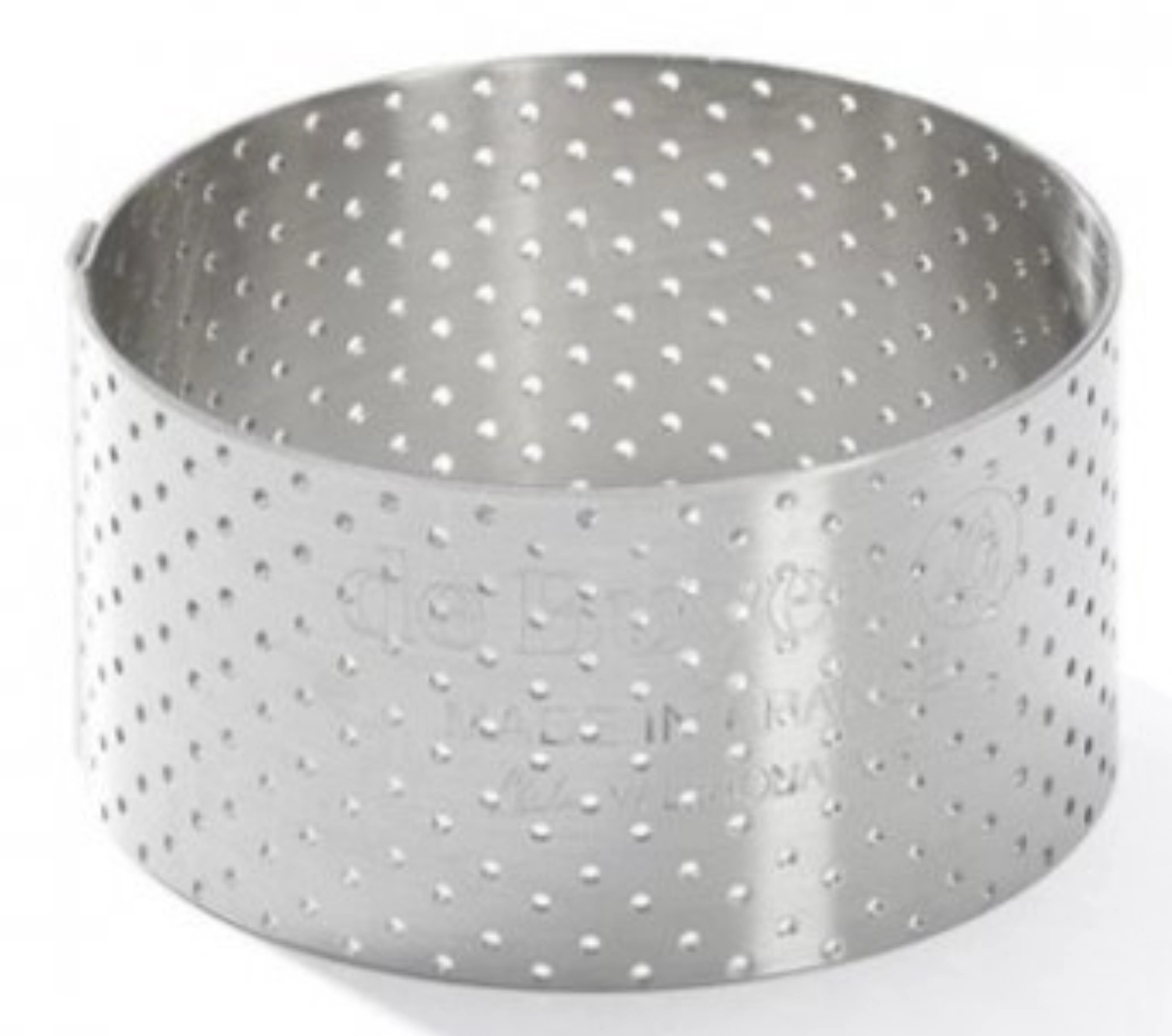 Cercle à tarte perforé a. bord droit