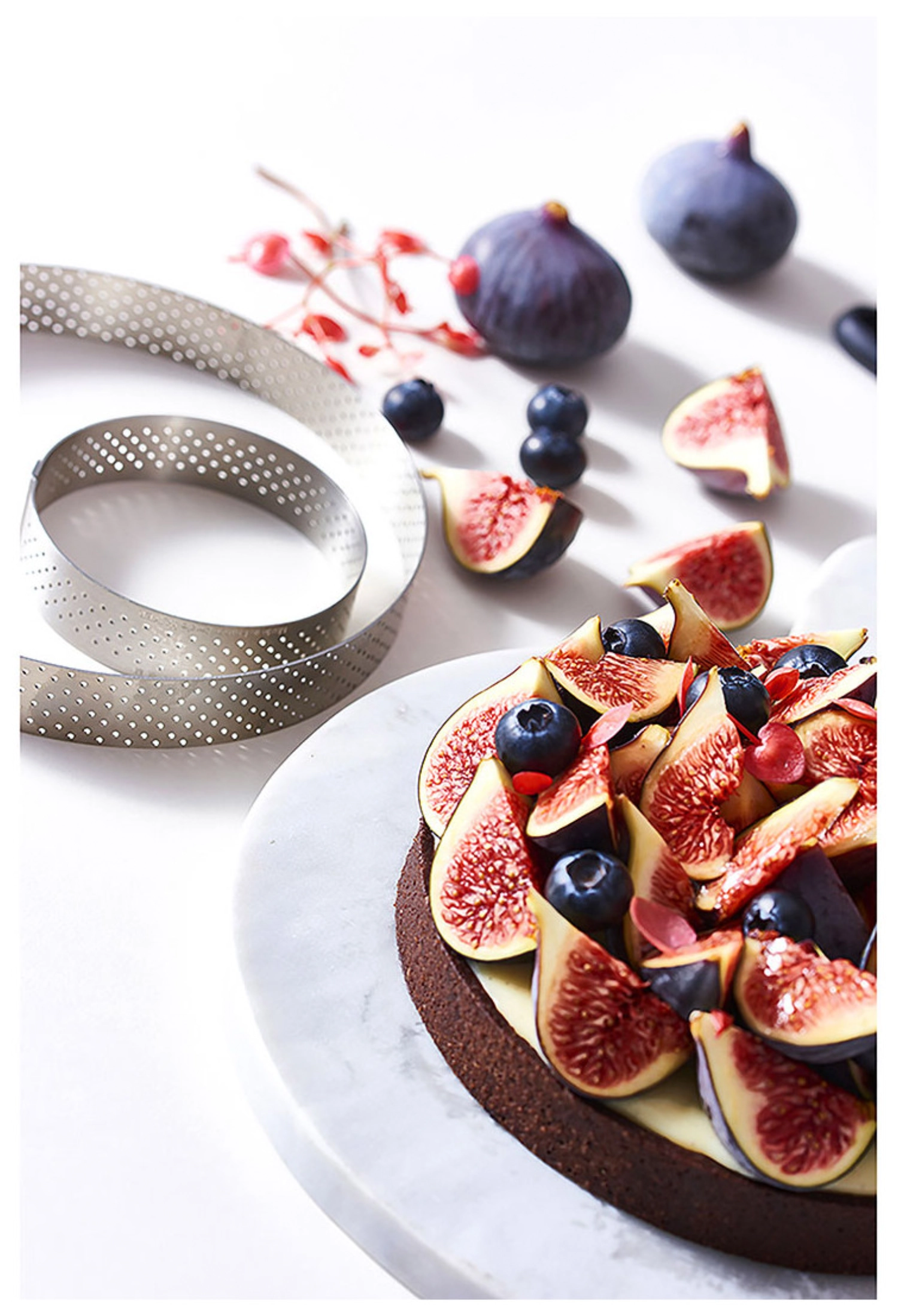 Cercle à tarte rond perforé