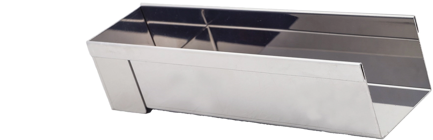 Gouttiere carree demontable inox 30x8cm