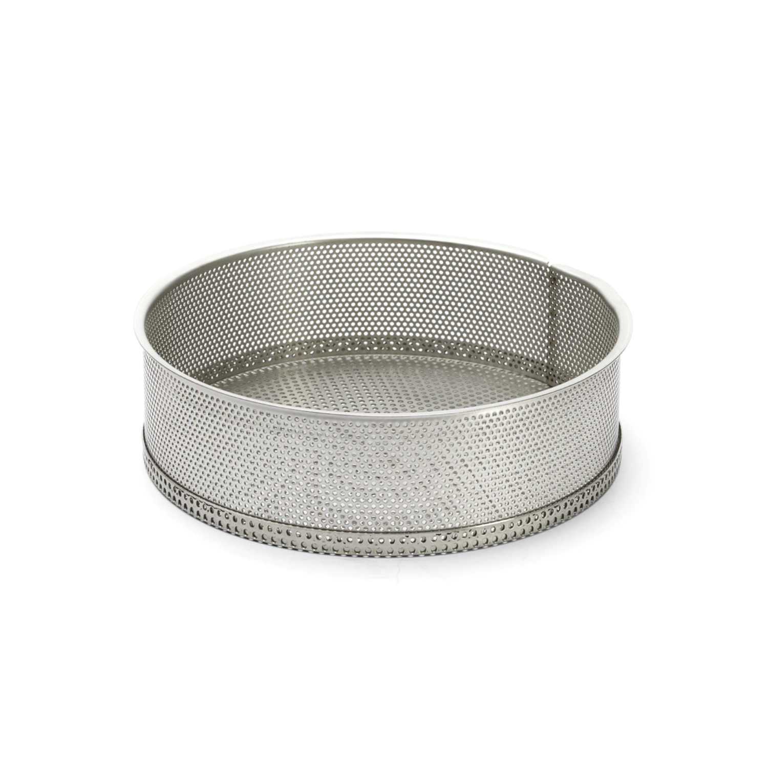 Moule rond inox perfore fond demontable ø24x6.5