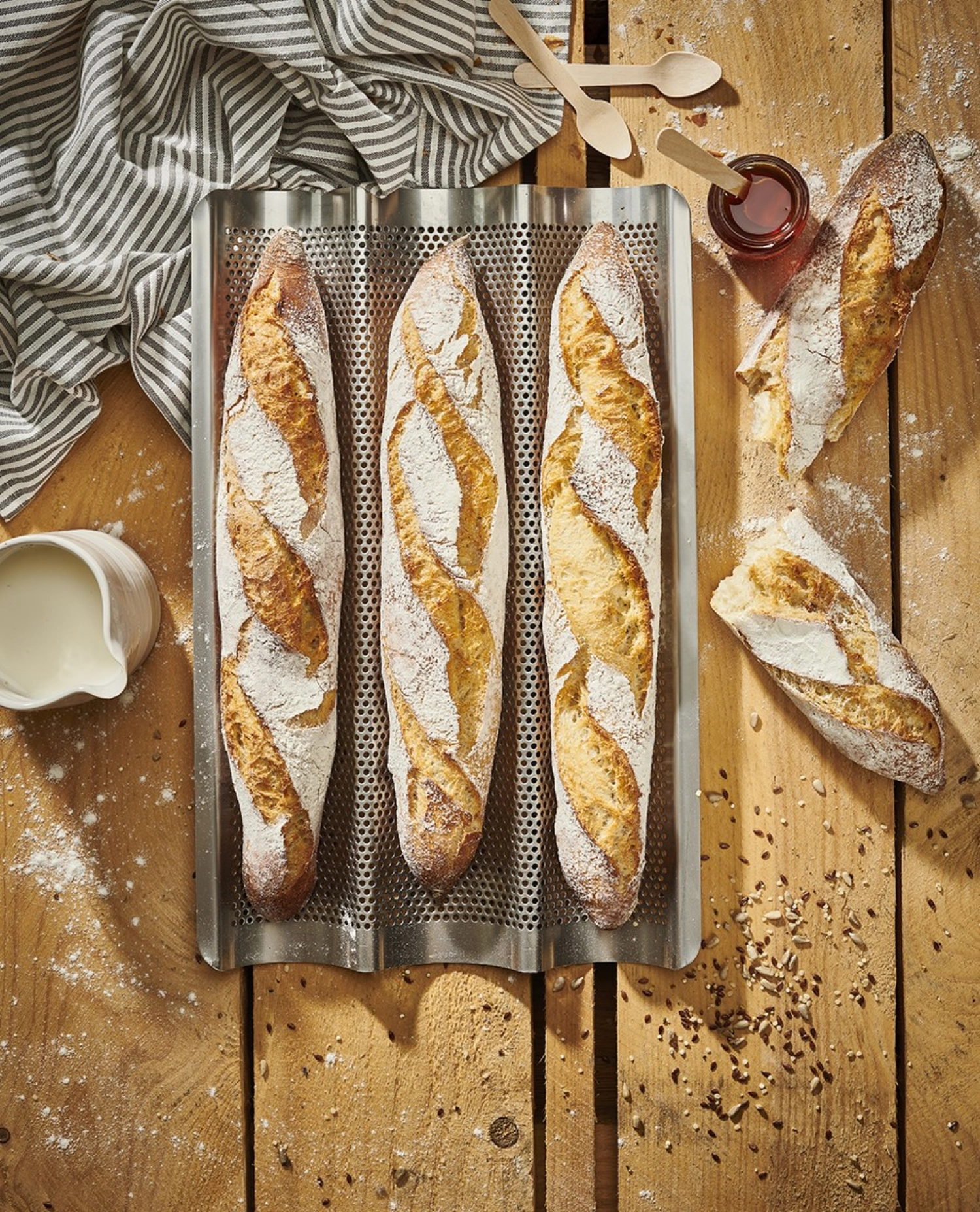 Lochblech 3 Baguettes