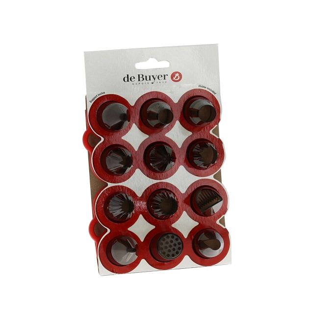 Mix Set, 12 Tüllen mit Sockel