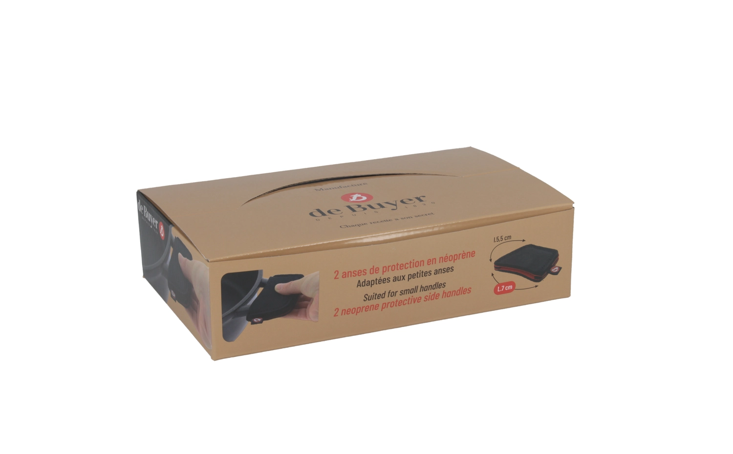 Display 10 x 2er Set Wärmeschutz klein 7cm für Pfannengriff