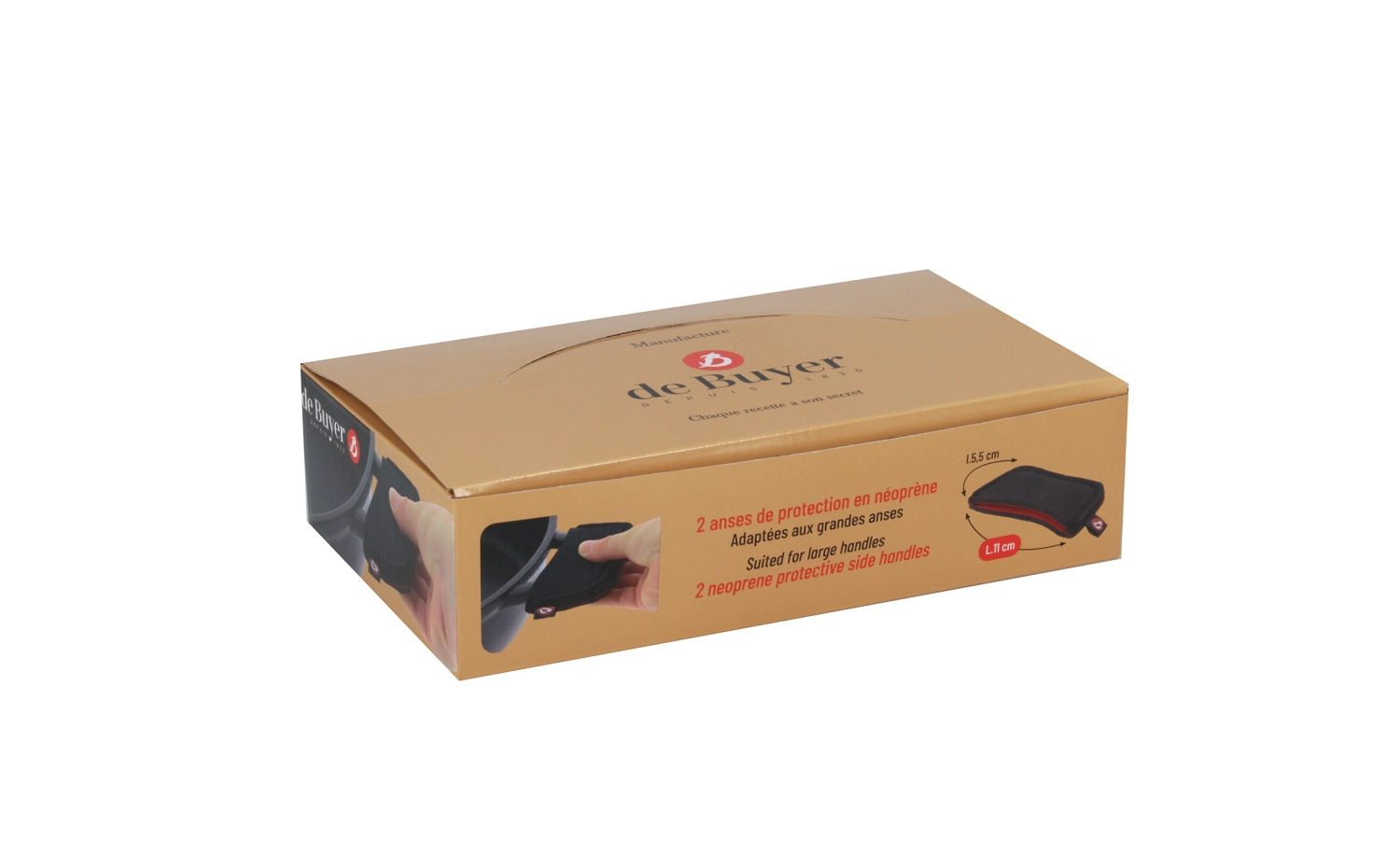Display 10 x 2er Set Wärmeschutz gross 11cm für Pfannengriff