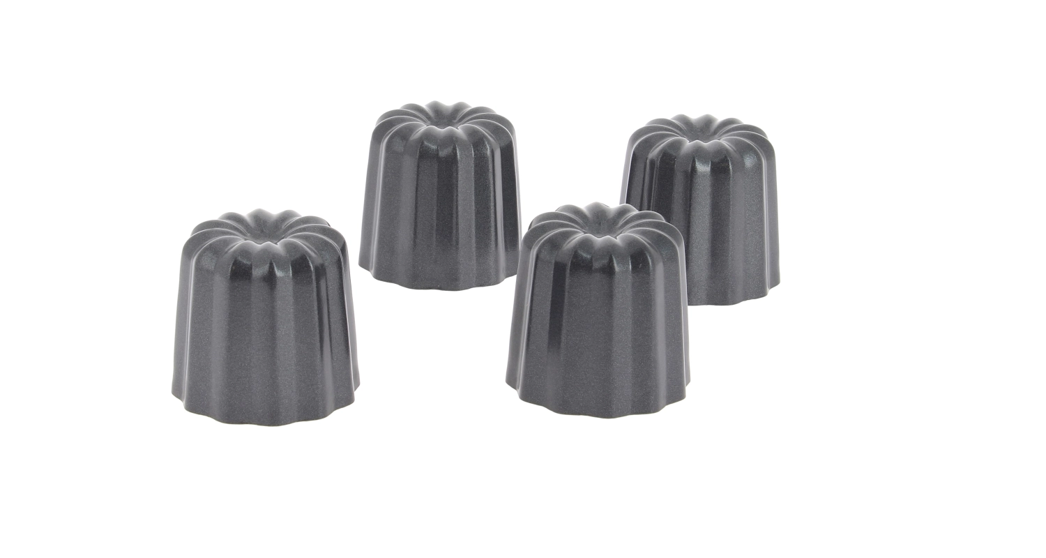 Set de 4 moules à gâteaux cannelés