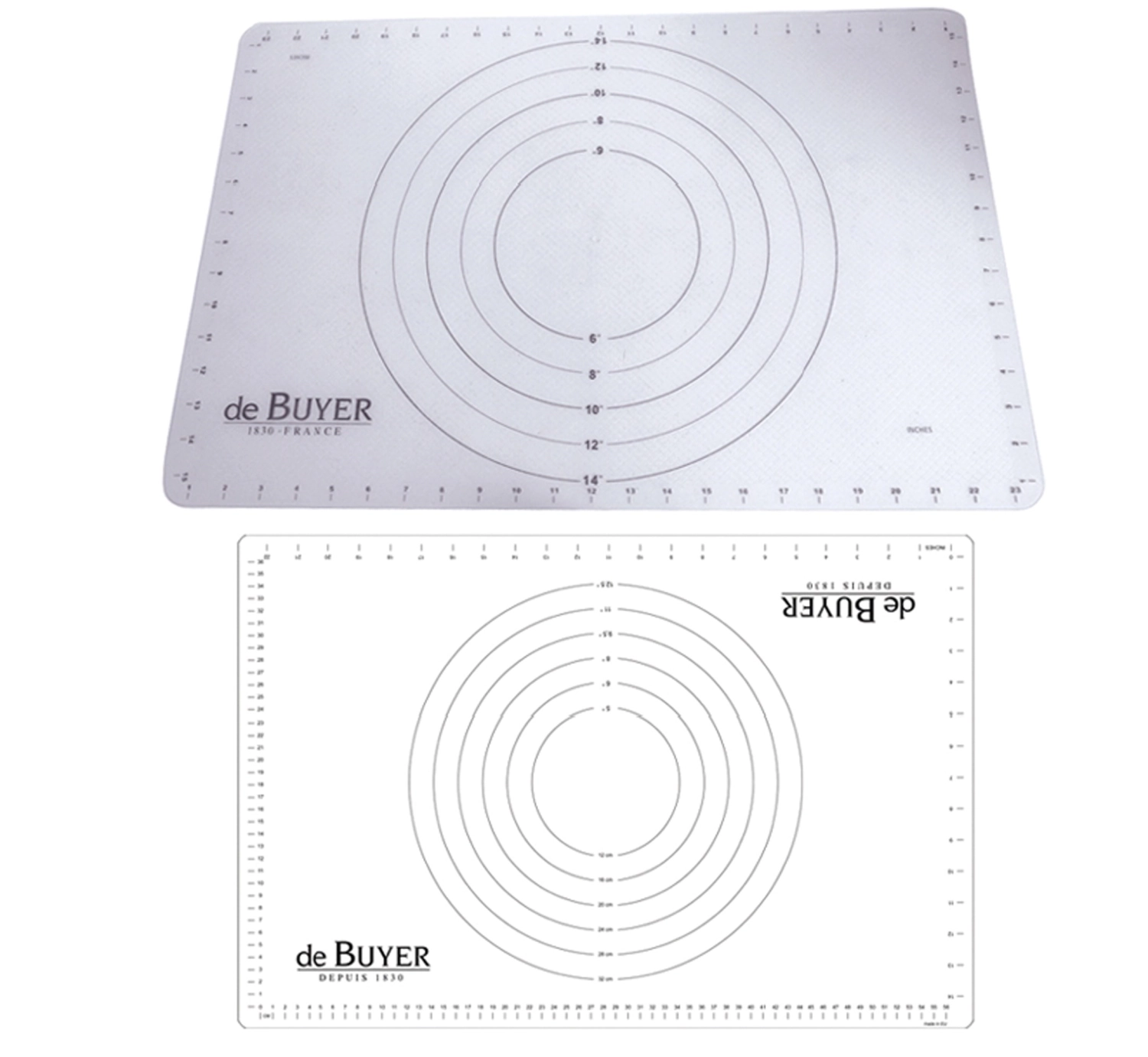 Silikonbackmatte 60x40cm mit konzentrischen Ringen