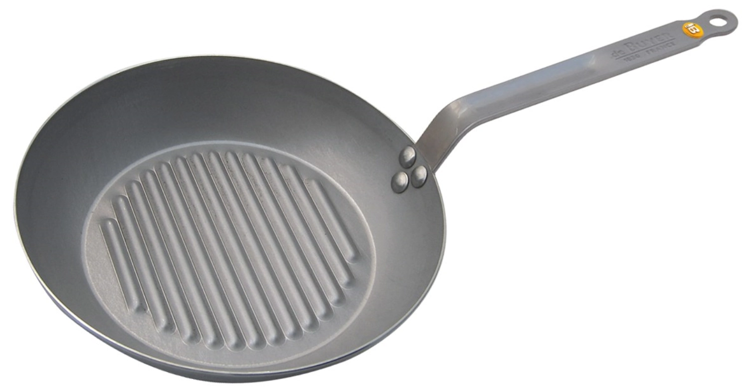 Mineral b element poêle à griller en fer ø 26cm, induction