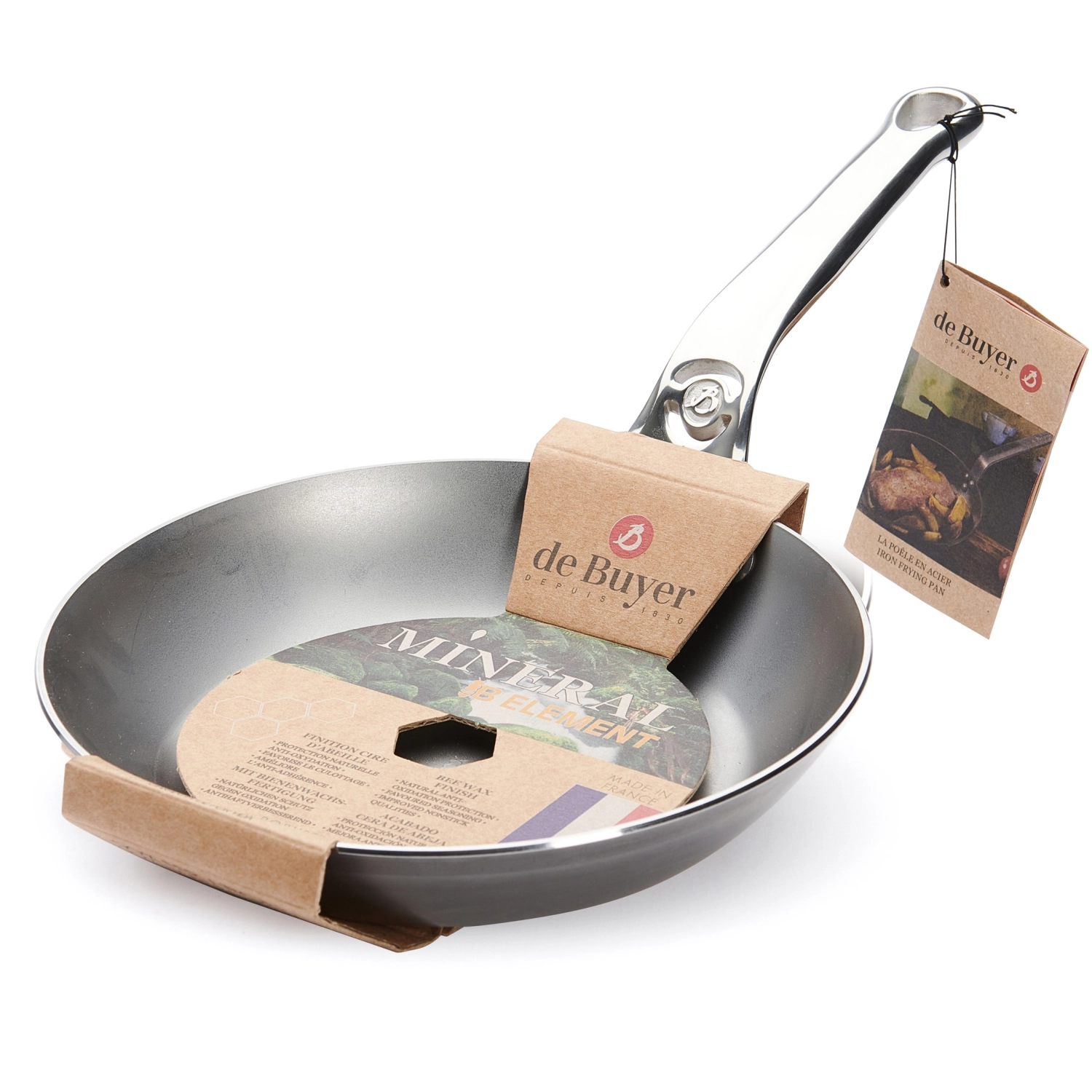 Mineral B Pro poêle à frire en fer