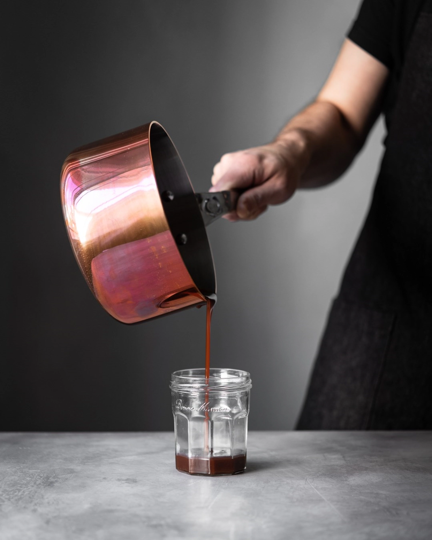 Prima matera casserole à manche cuivreinox ø14cm, induct.