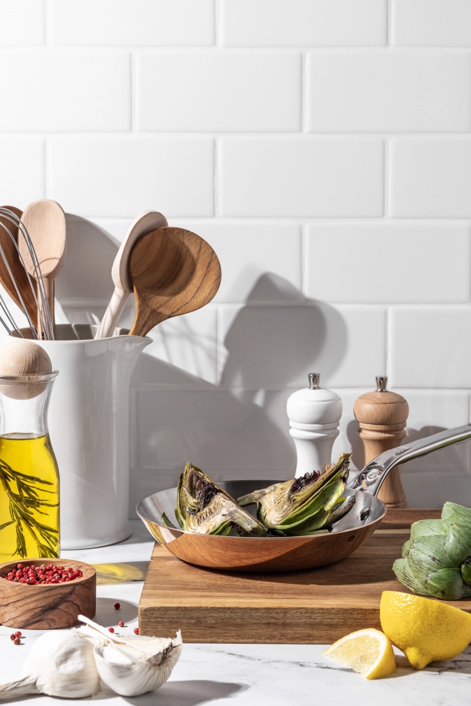 Prima matera poêle à frire cuivreacier inox ø28cm, ind.