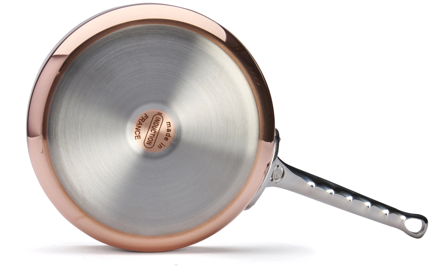 Prima matera sauteuse droite en cuivreinox. ø24cm,induction
