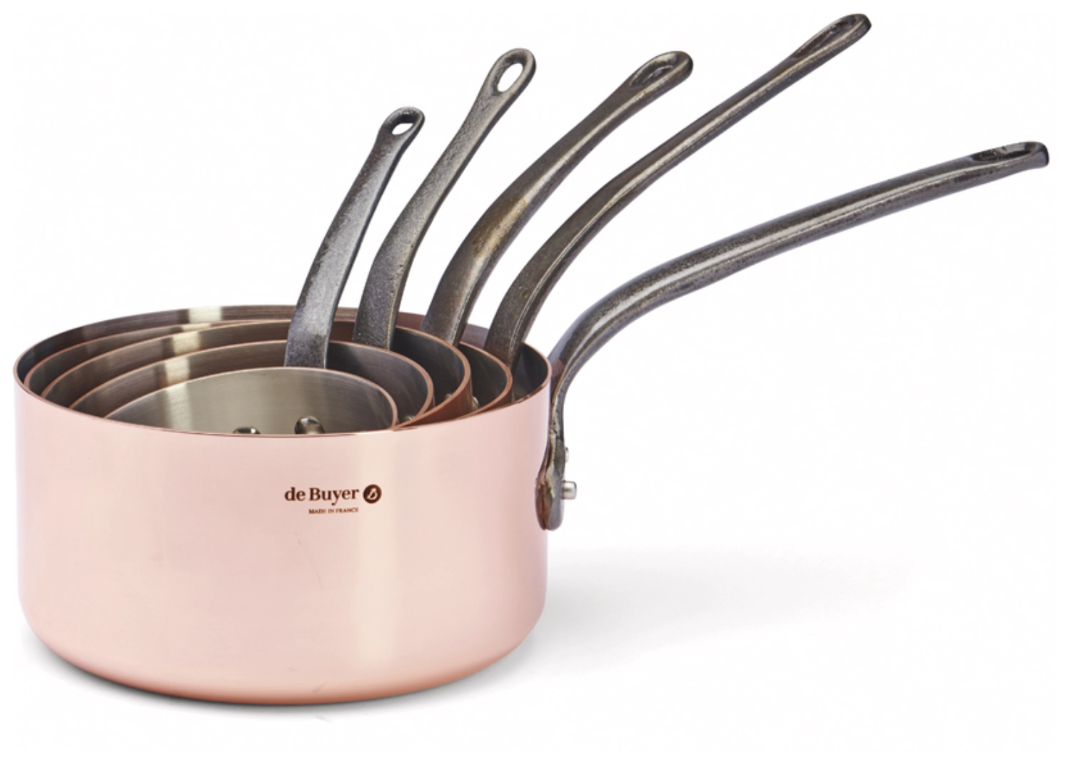 Serie 5 cAssiette cuivre-inox 12/20 q.fonte