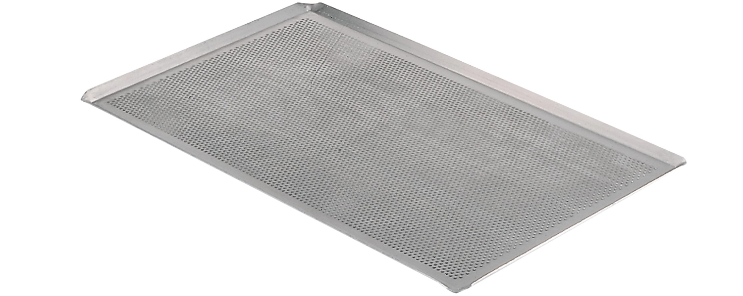 Backblech perforiert 60x40cm mit schräger Kante