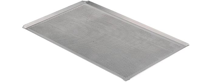 Backblech perforiert 60x40cm mit schräger Kante