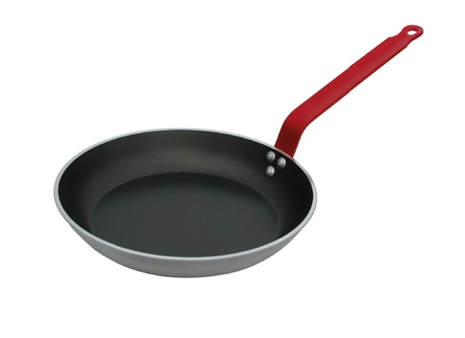 Poele ronde choc haccp queue rouge ø 32