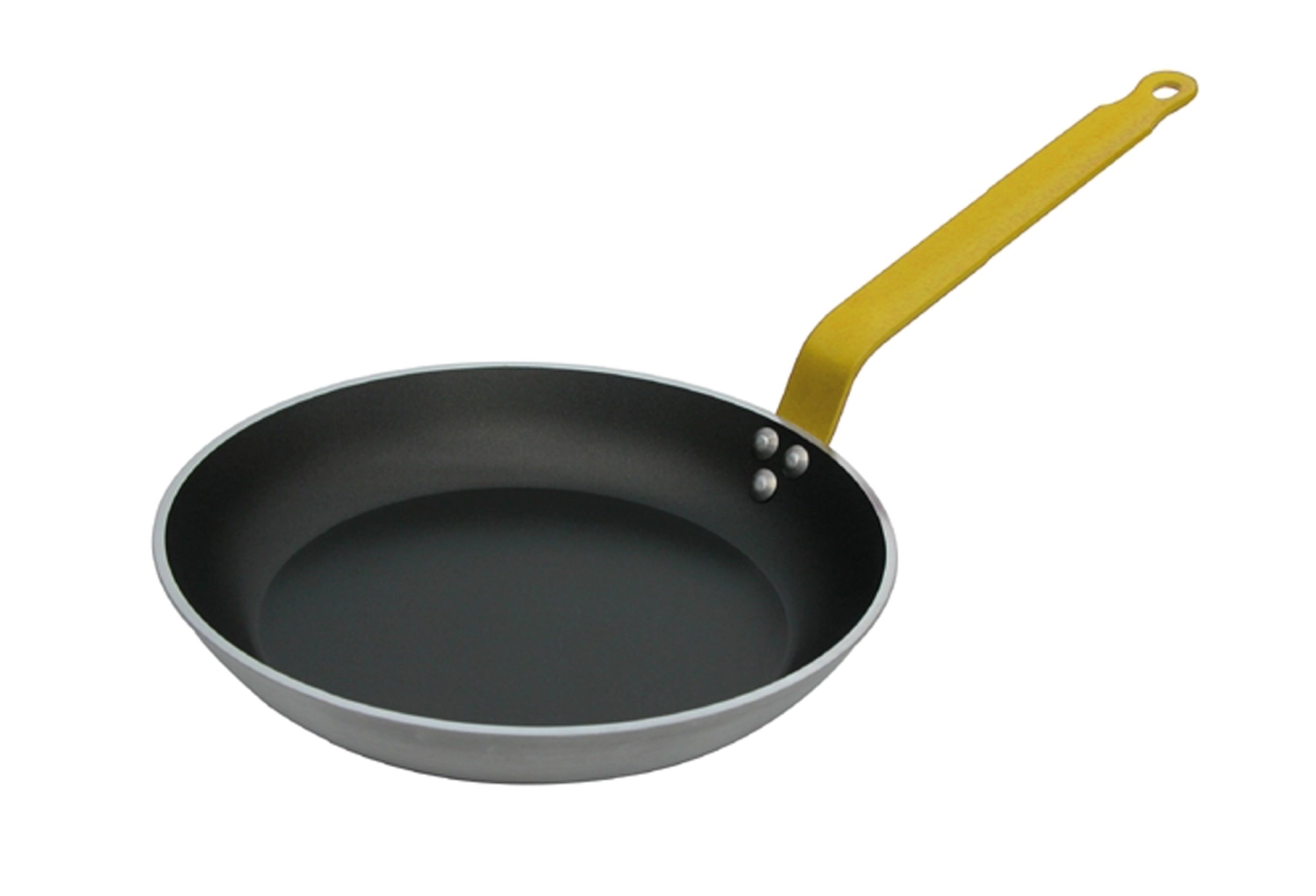 Poele ronde choc haccp queue jaune ø 32