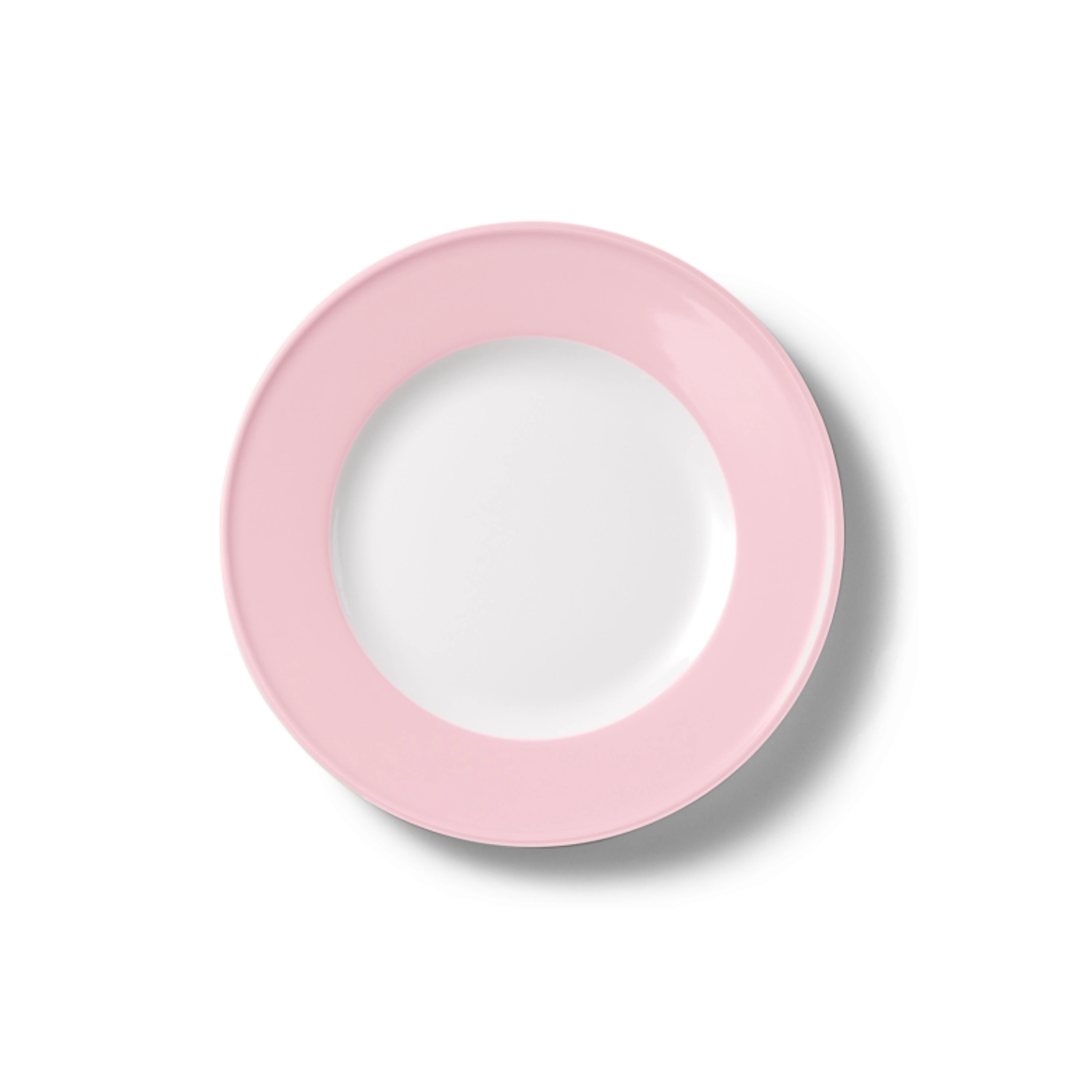 Solid Color Assiette plate 21 cm rose pâle