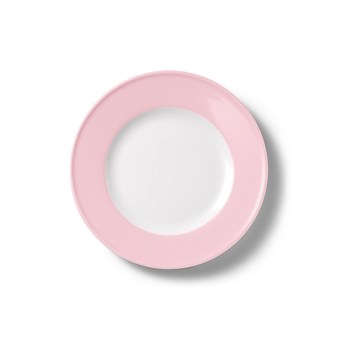 Solid Color Assiette plate 21 cm rose pâle