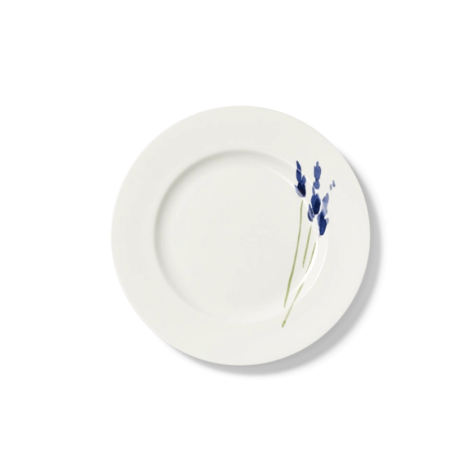 Impression Assiette plate 21 cm bleue