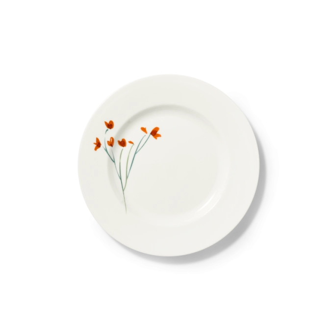 Impression Assiette plate 21 cm rouge