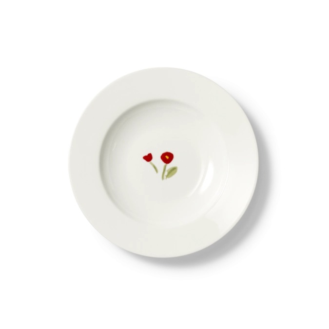 Impression Assiette creuse 23 cm rouge