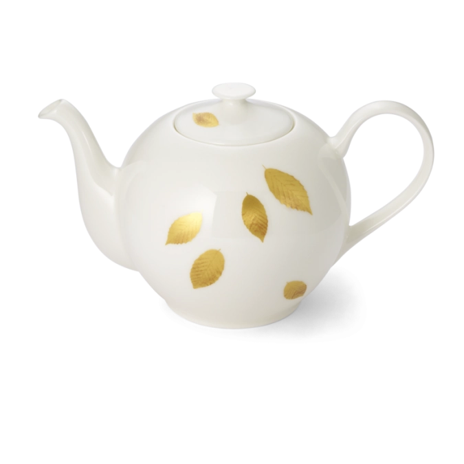Gold Leaf Teekanne rund