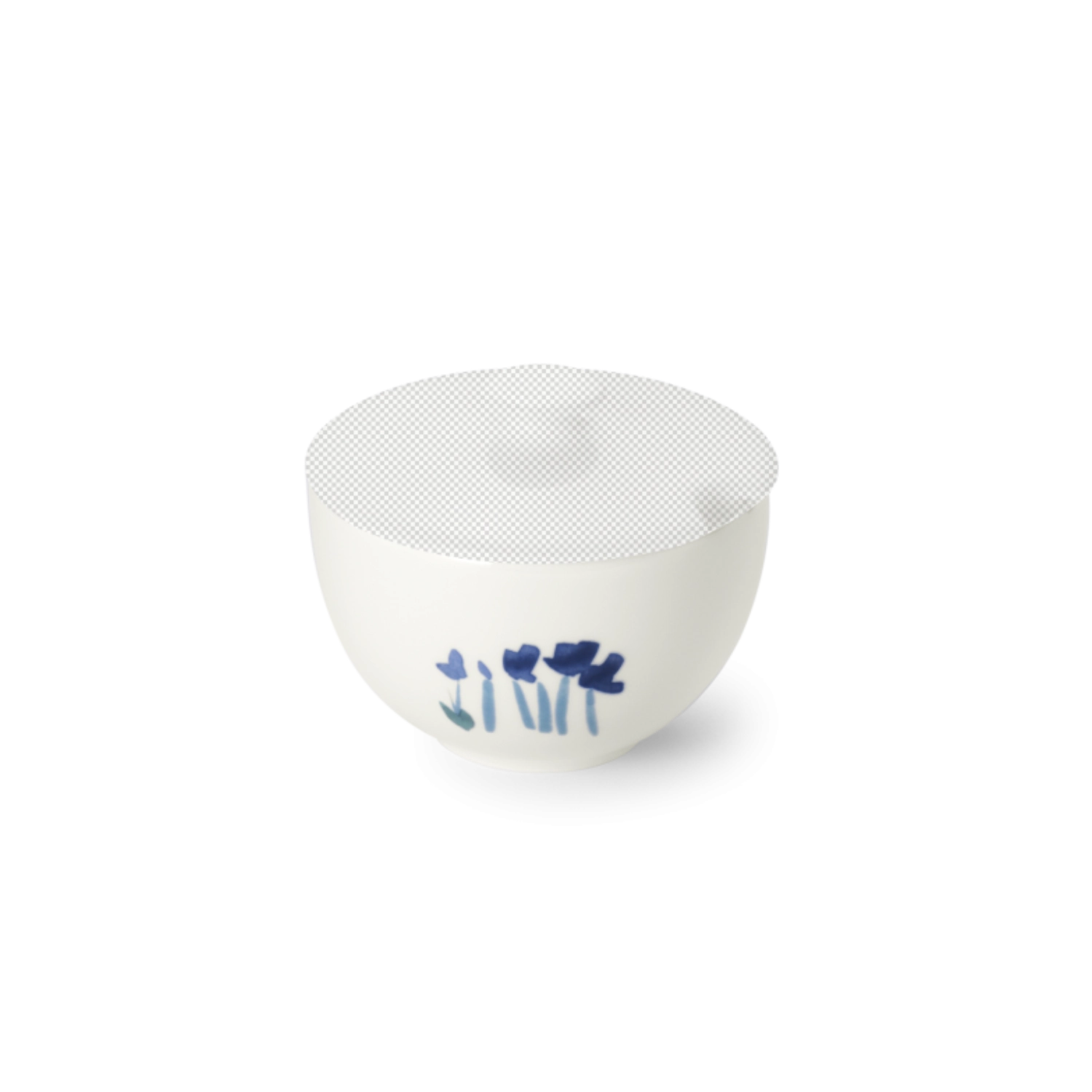 Impression Base du sucrier rond bleu