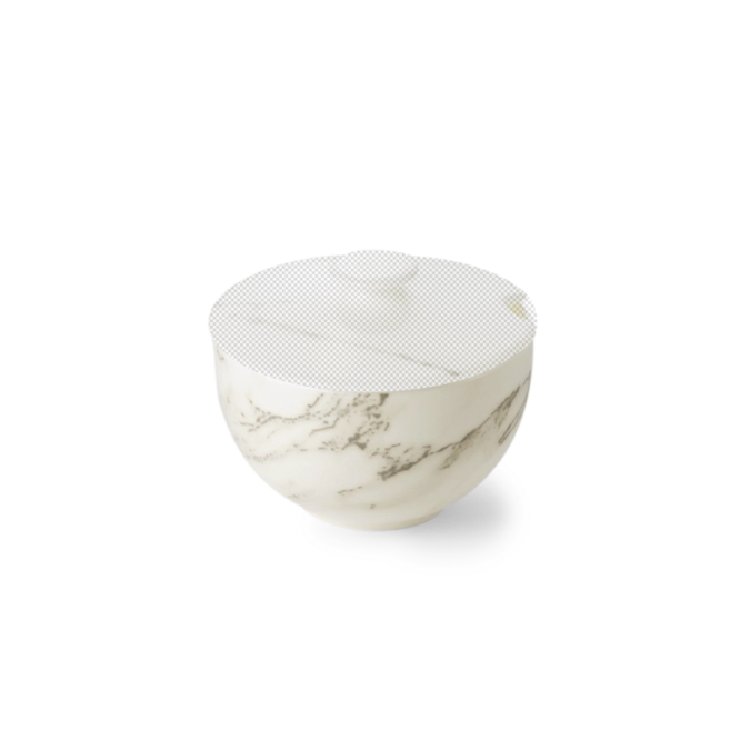 Carrara Base du sucrier rond