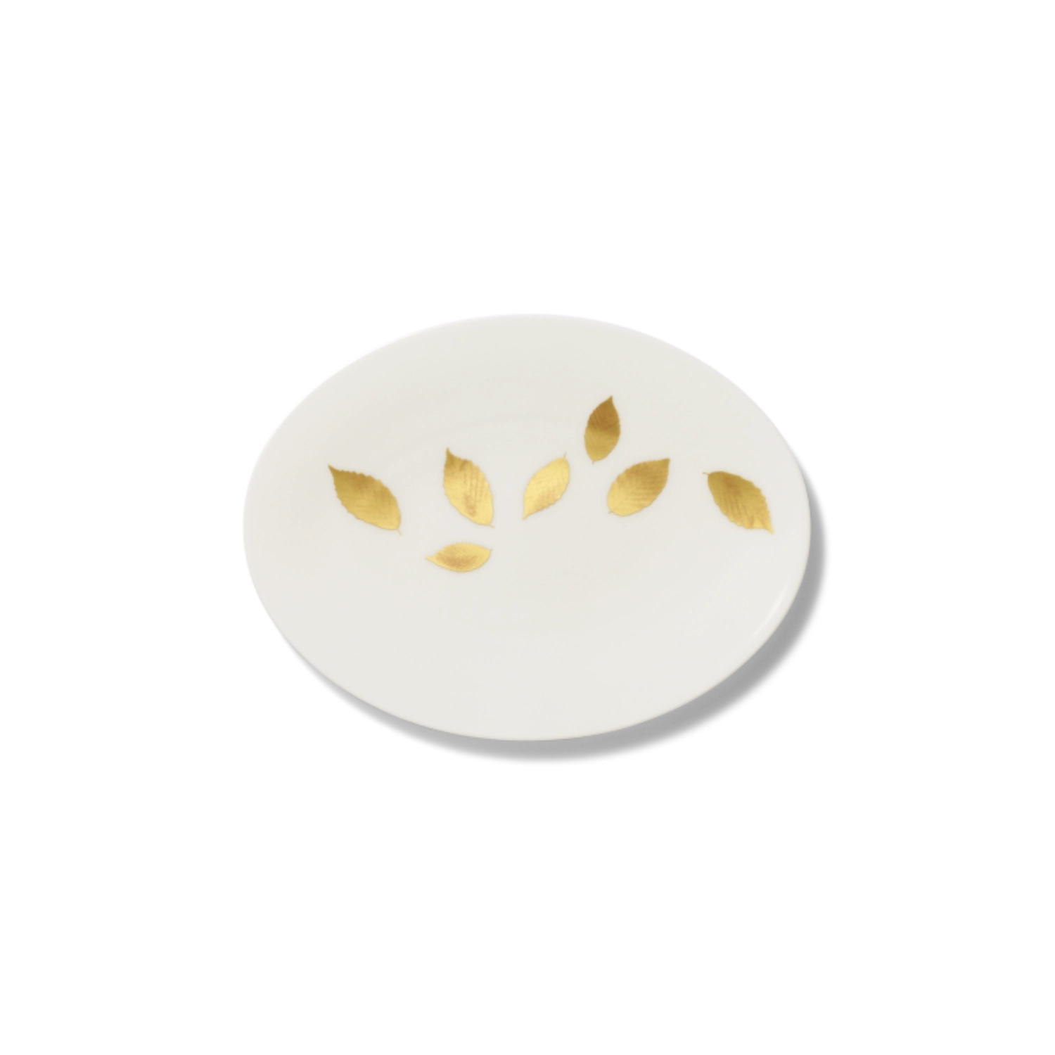 Gold Leaf Beilage-Teller oval