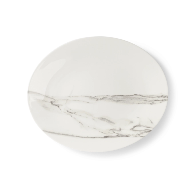 Carrara Plat ovale / assiette à poisson 32 cm